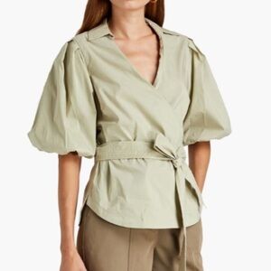 Simkhai Bubble Sleeve Tie Top NWT